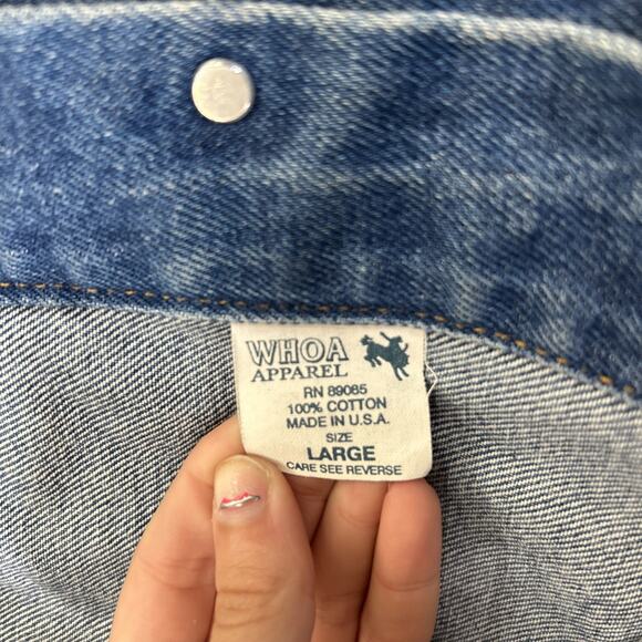 Vintage Billy Dean Billy The Kid Tour Whoa Denim Jacket Size Lg Country Music FS - Picture 7 of 10